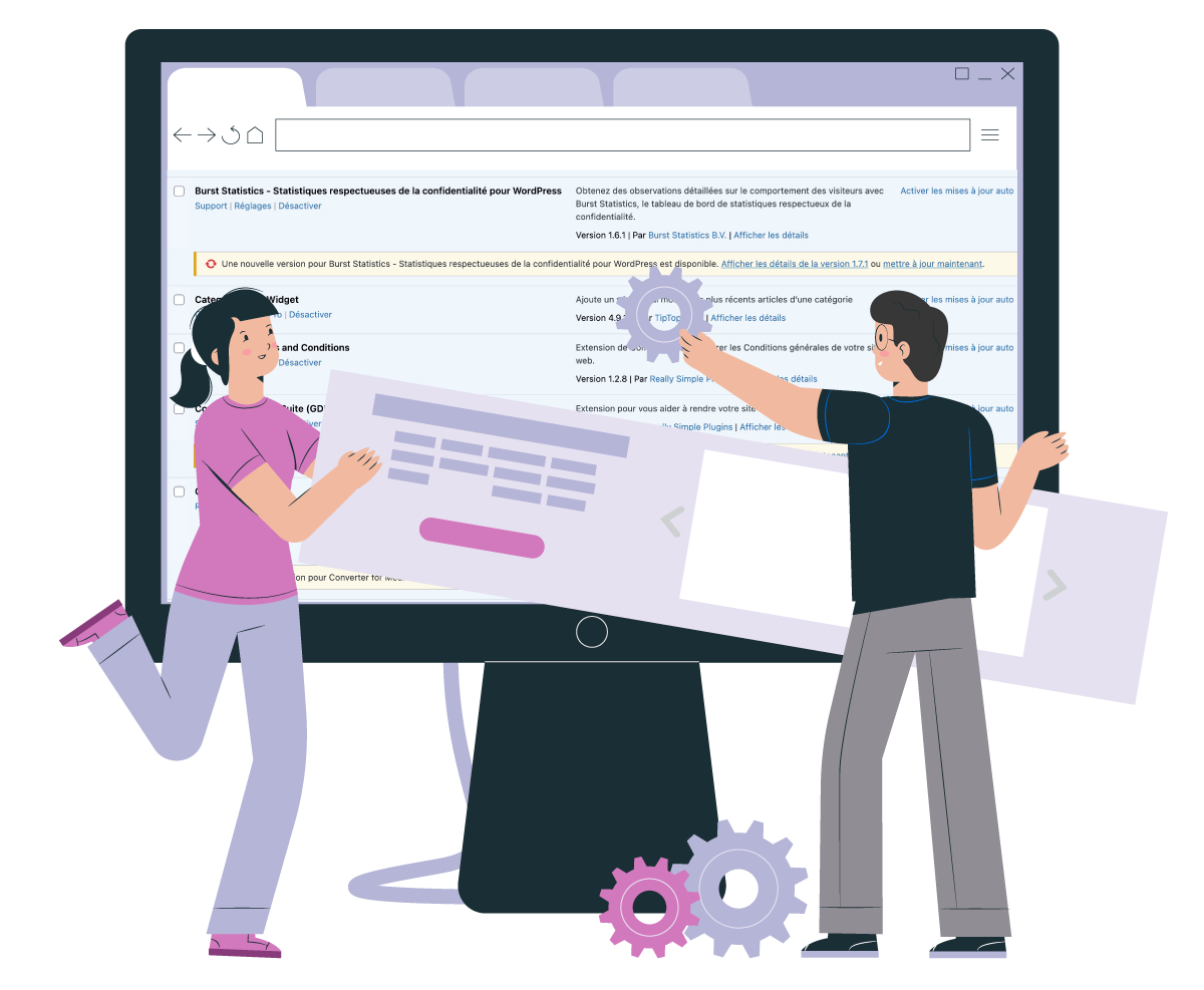 Maintenance wordpress & mises à jour de contenu